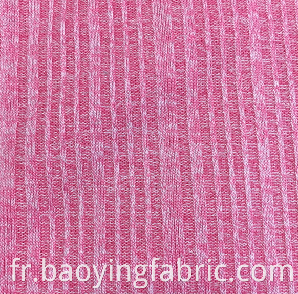 Striped Rib Knit Fabric